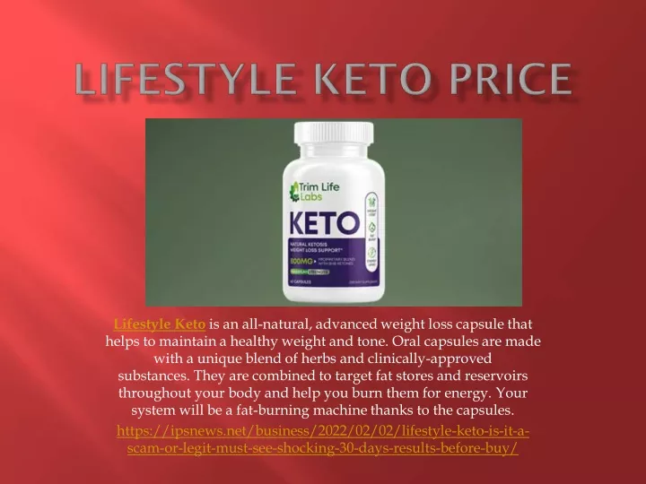 lifestyle keto is an all natural advanced weight