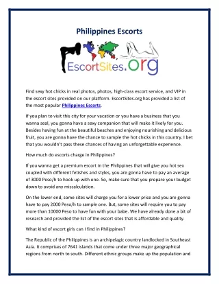 philippines escorts
