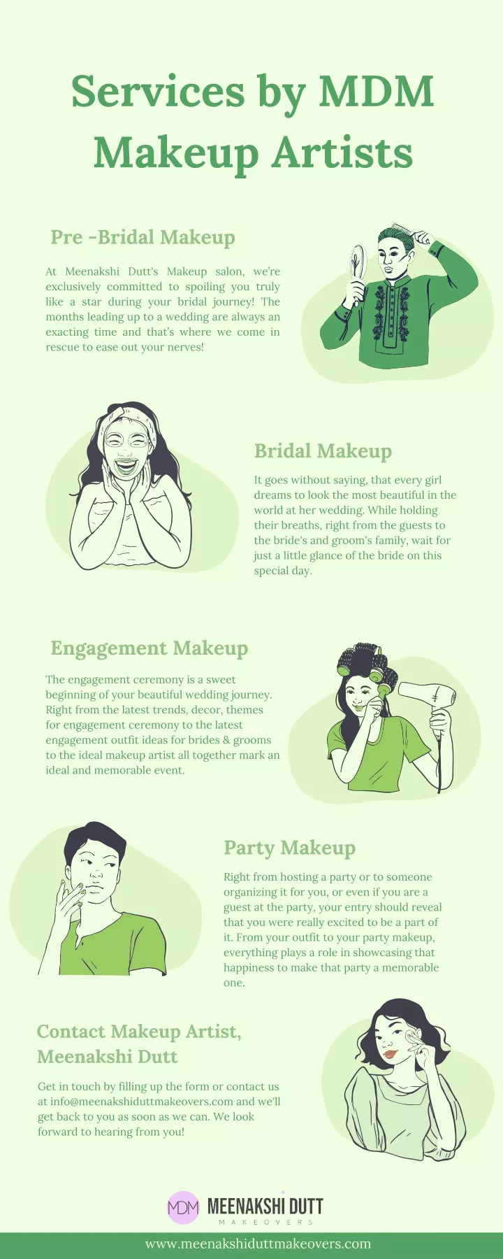 services by mdm makeup artists