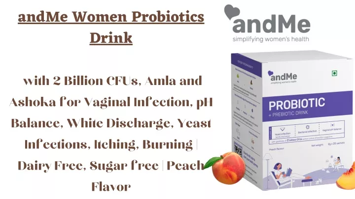 andme women probiotics drink with 2 billion cfus