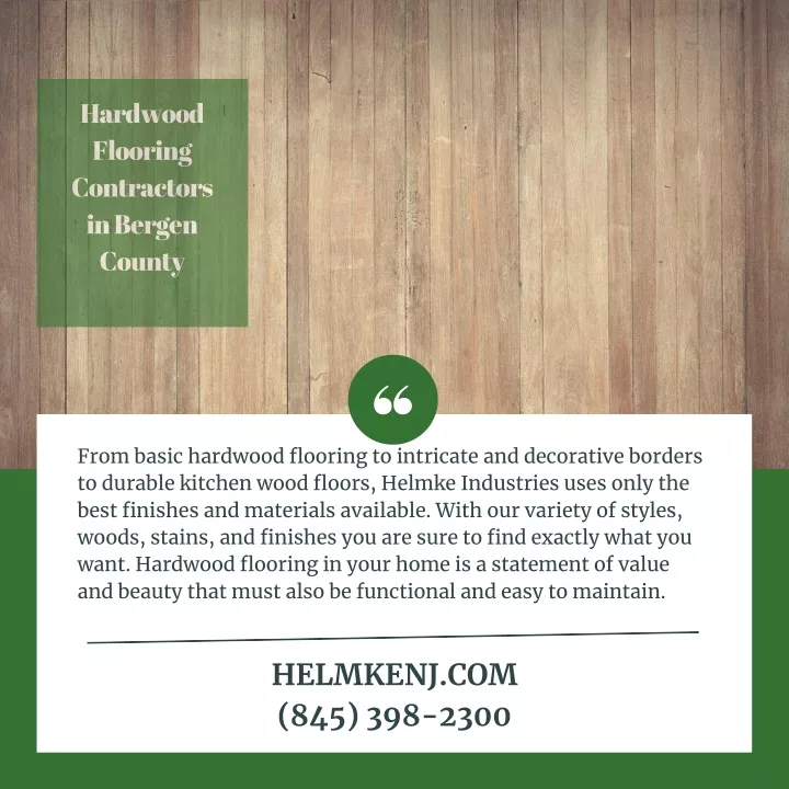 hardwood flooring contractors in bergen county