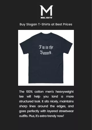 Buy Slogan T-Shirts at Best Prices