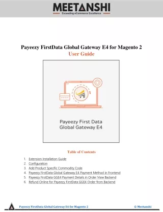 payeezy firstdata global gateway e4 for magento