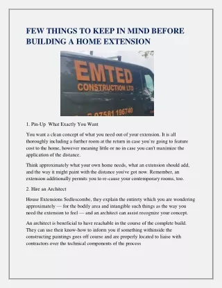 few things to keep in mind before building a home