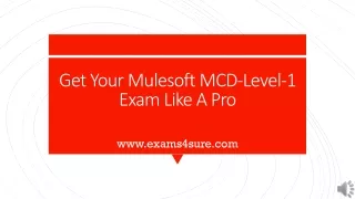 get your mulesoft mcd level 1 exam like a pro