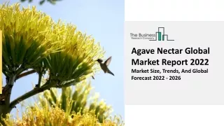 agave nectar global market report 2022 market