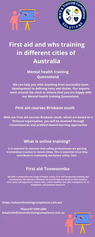 Get The Best Health And Safety Trainers Brisbane