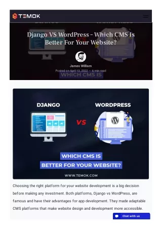 django vs wordpress which cms is better for your