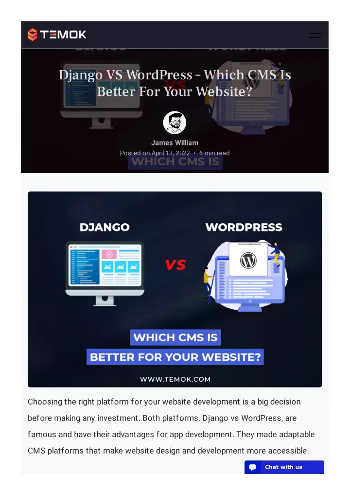 django vs wordpress which cms is better for your