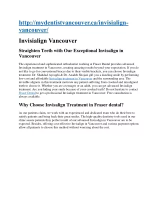 http mydentistvancouver ca invisialign vancouver