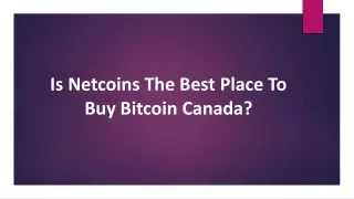 is netcoins the best place to buy bitcoin canada