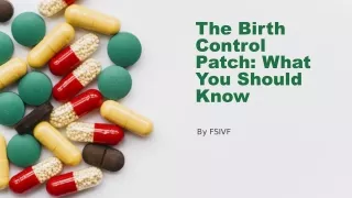the birth control patch what you should know
