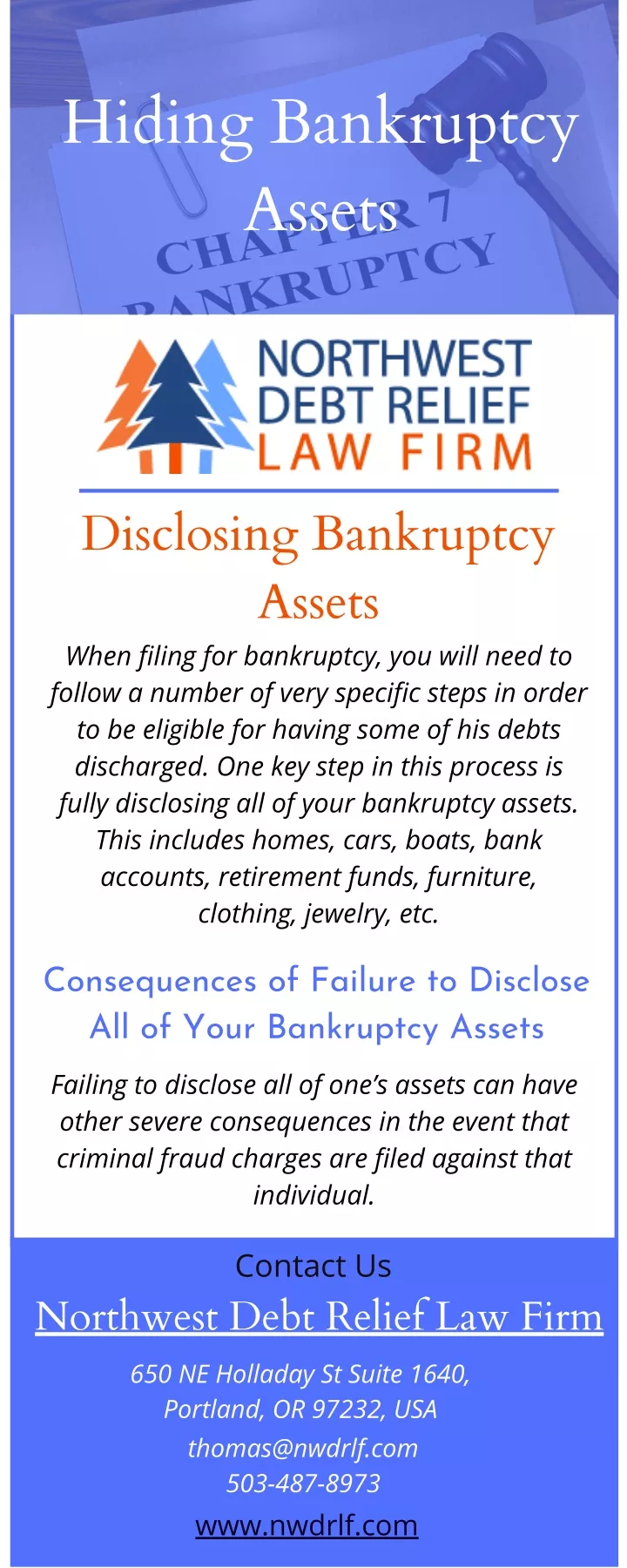 hiding bankruptcy assets
