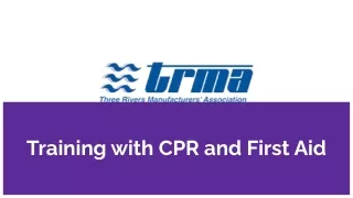 training with cpr and first aid