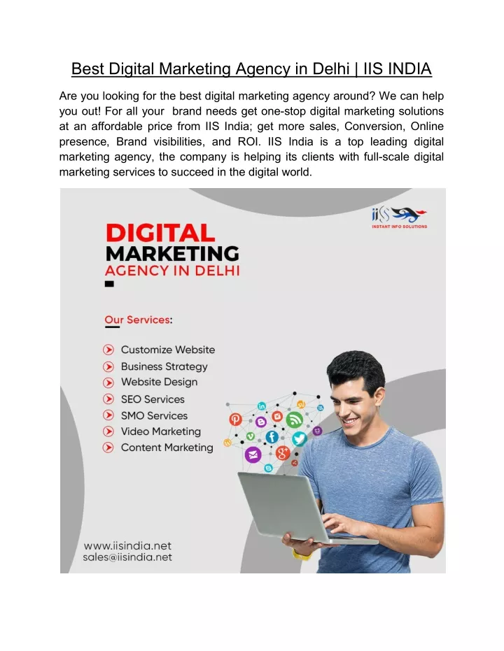 best digital marketing agency in delhi iis india