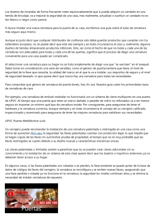 Consejos de una cerrajeria sobre de qué manera proteger su vivienda