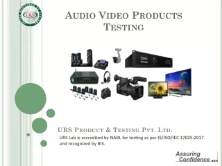 Audio Video Visual Testing Laboratory