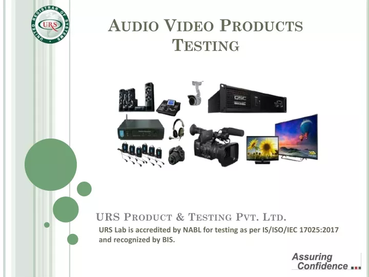 audio video products testing