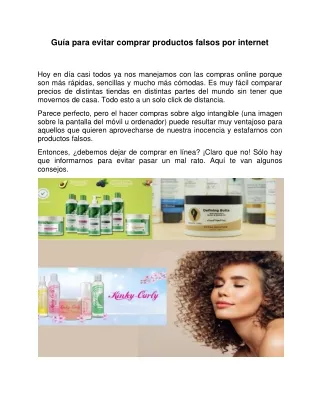 Guía para evitar comprar productos falsos por internet
