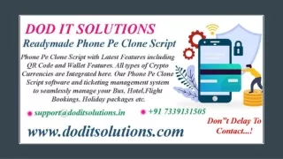 Best Readymade Phone Pe Clone System - DOD IT SOLUTIONS