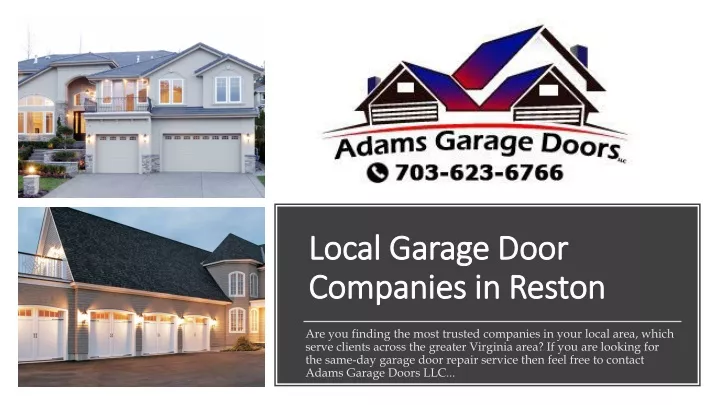 local garage door companies in reston
