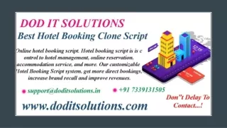 Best Readymade Booking Clone System -  DOD IT SOLUTIONS