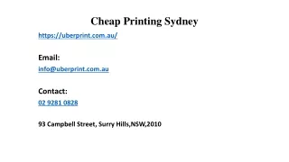 cheap printing sydney