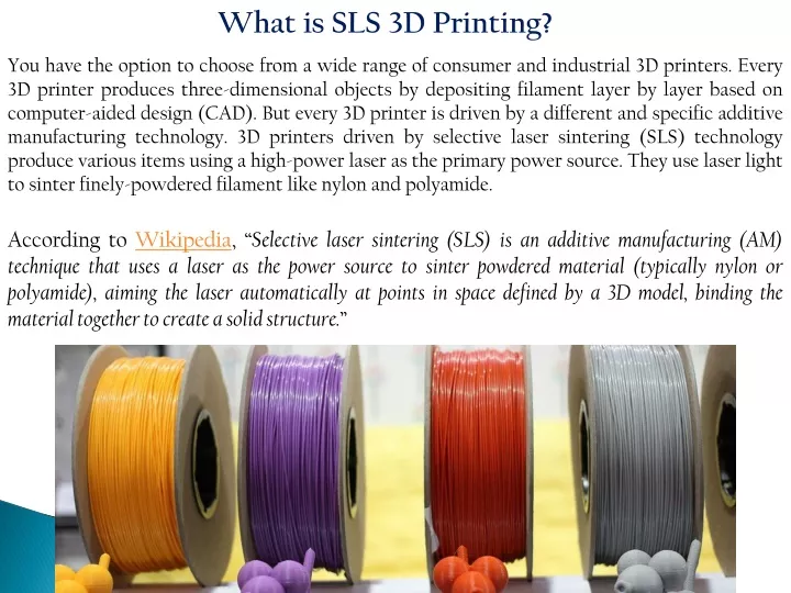 what is sls 3d printing