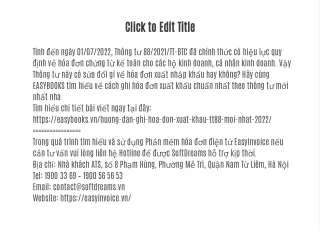 Cách ghi hóa đơn xuất khẩu theo thông tư 88