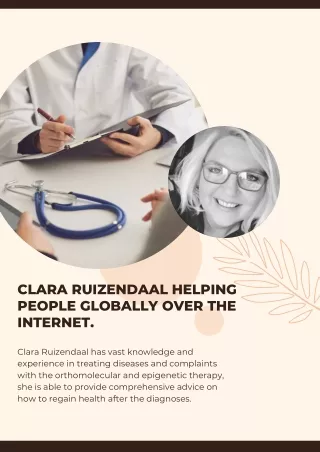 Clara Ruizendaal Helping People Globally Over The Internet.