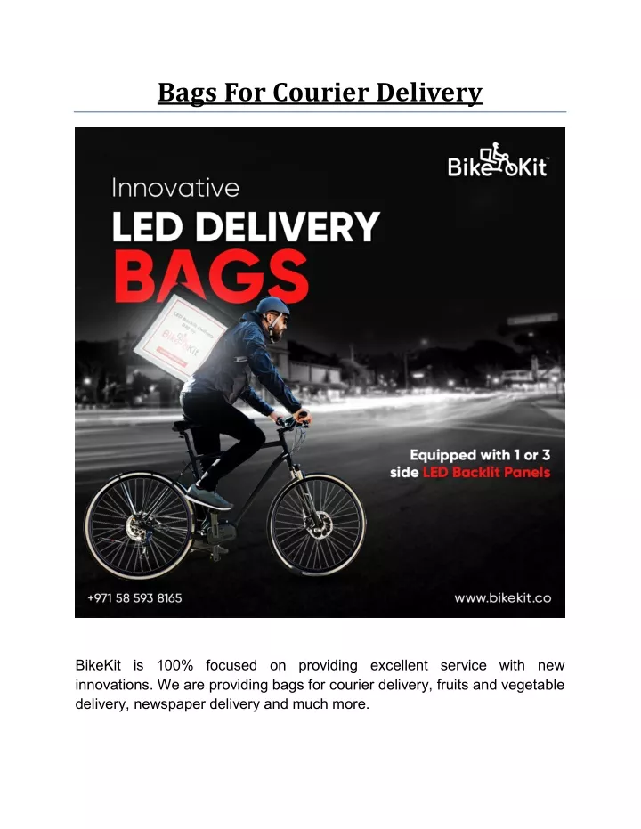 bags for courier delivery