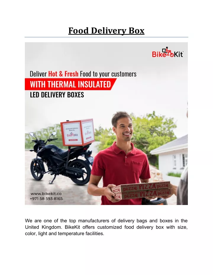 food delivery box