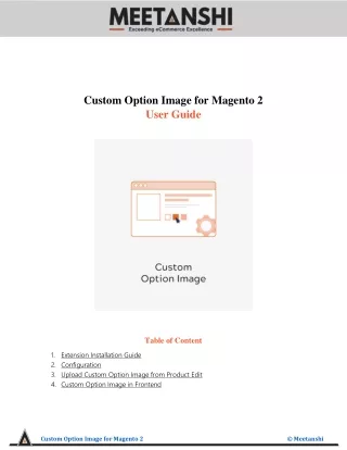 custom option image for magento 2 user guide