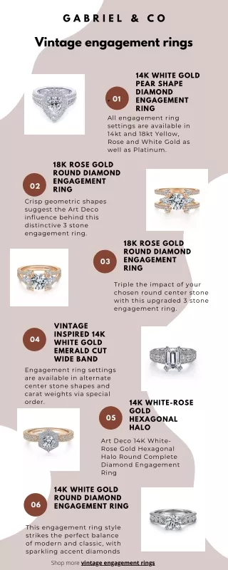 Vintage Engagement Rings That Are Perfect to Pass on As Family Heirlooms