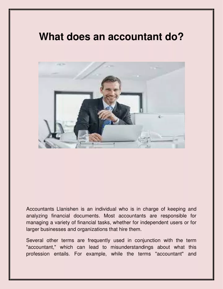 what does an accountant do