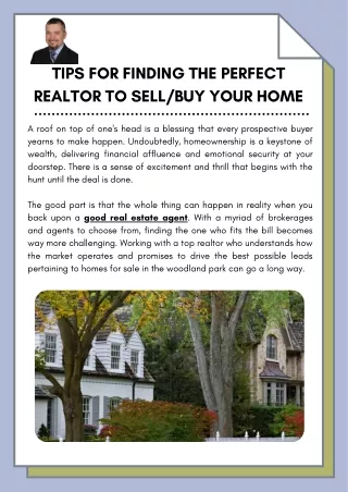 Tips for Finding the Perfect Realtor to Sell  Your Home