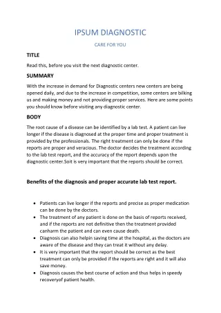 ipsum article Blog PDF