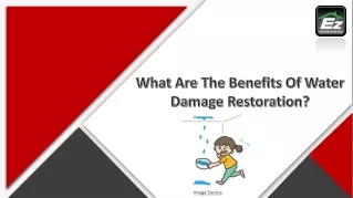 What Are the Benefits Of Water Damage Restoration