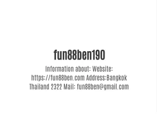 fun88ben190 information about website https