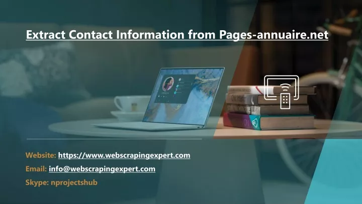 extract contact information from pages annuaire