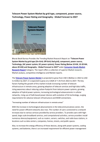 telecom power system market by grid type