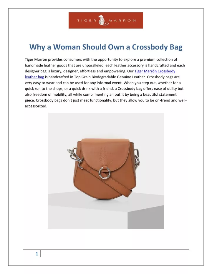 why a woman should own a crossbody bag