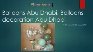 Balloons Abu Dhabi, Balloons decoration Abu Dhabi, Balloons Shop Abu Dhabi