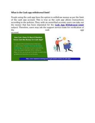 what is the cash app withdrawal limit