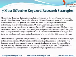 7 most effective keyword research strategies
