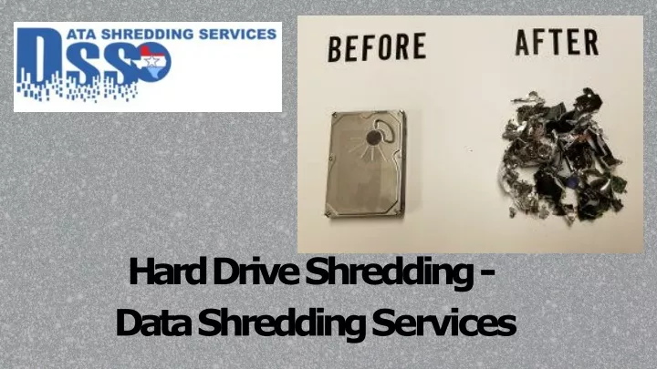 hard drive shredding data shredding services