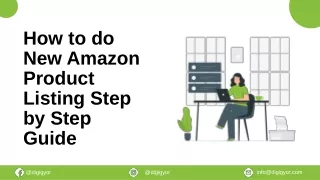how to do new amazon product listing step by step