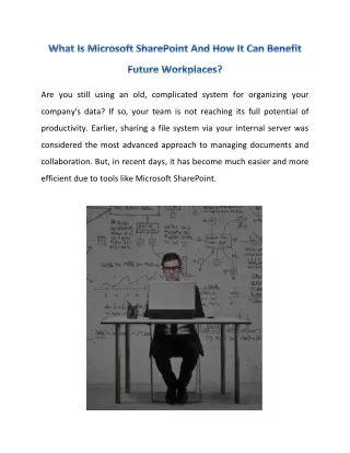 What Is Microsoft SharePoint And How It Can Benefit Future Workplaces