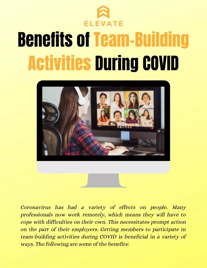 benefits of team building activities during covid