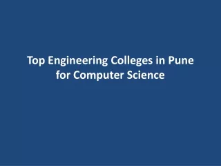 top engineering colleges in pune for computer science